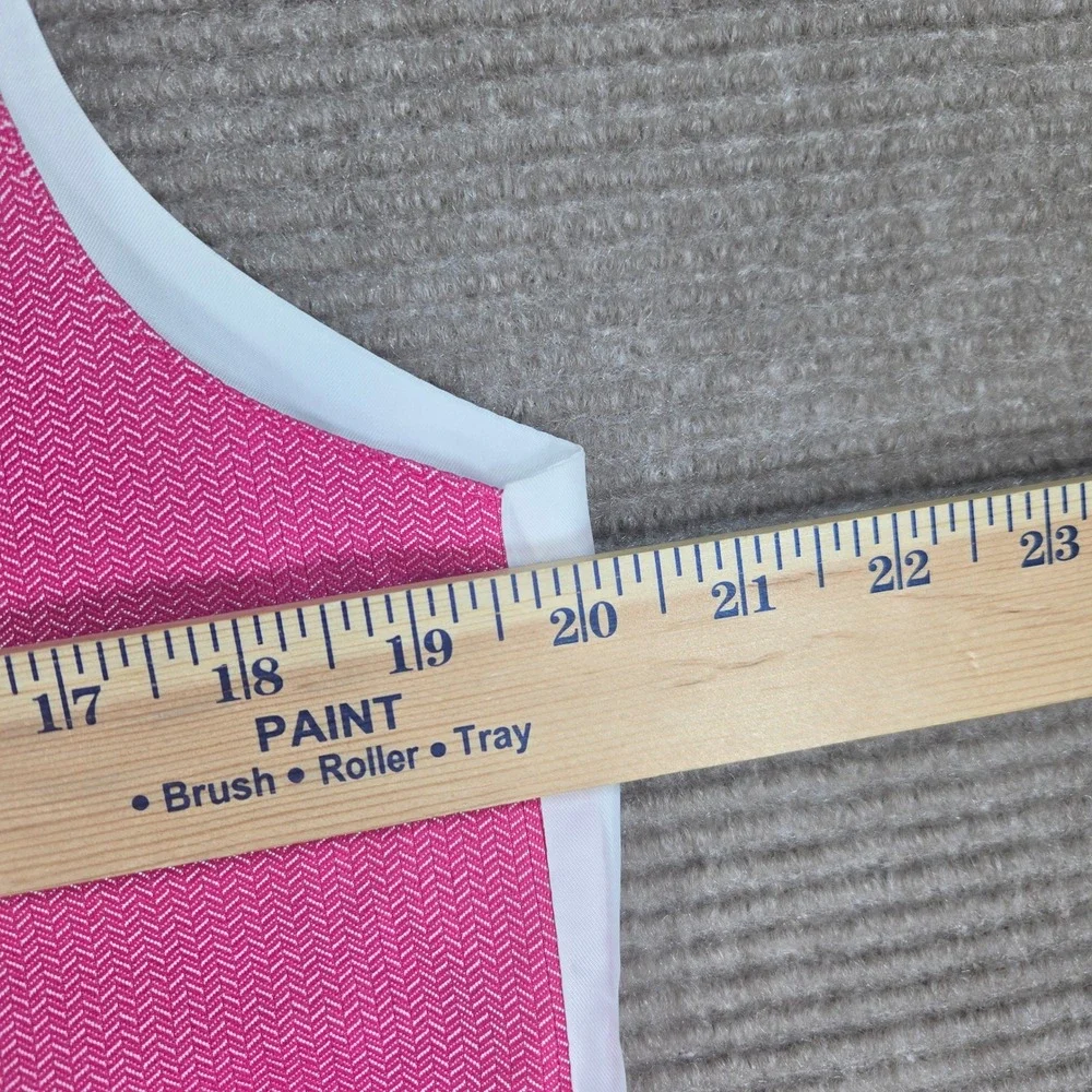 Mel Howard Mens S Pink Chevron Pattern Button‎ Front Formal Suit Vest